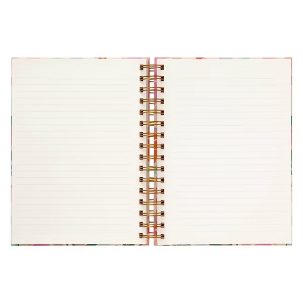 Floral Checkerboard Spiral Journal – Hardcover, 320 Pages - Image 4
