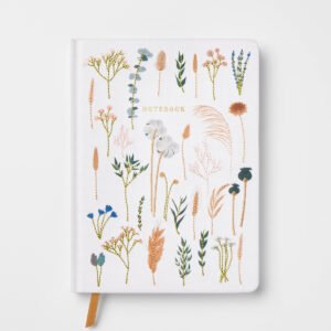 Botanical Hardcover Journal – Narrow Rule, 240 Pages